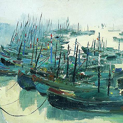 نقاشی های وو گوانژنگ (Wu Guanzhong) هنرمند چینی