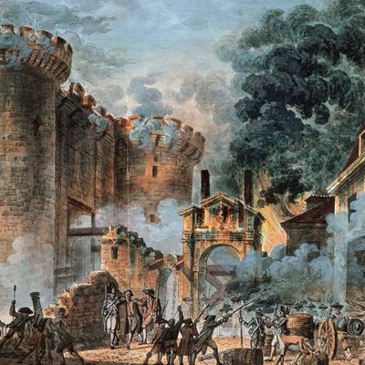 تابلوی طوفان باستیل 1789، نمادی از قدرت جنبش انقلابی